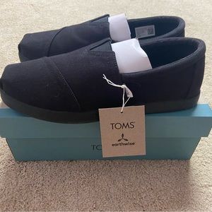 Men’s Alp Fwd All Black Recycled Cotton Canvas Tom’s